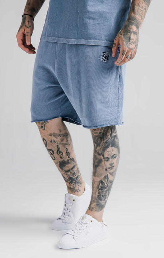SikSilk Relaxed Shorts - Washed Blue