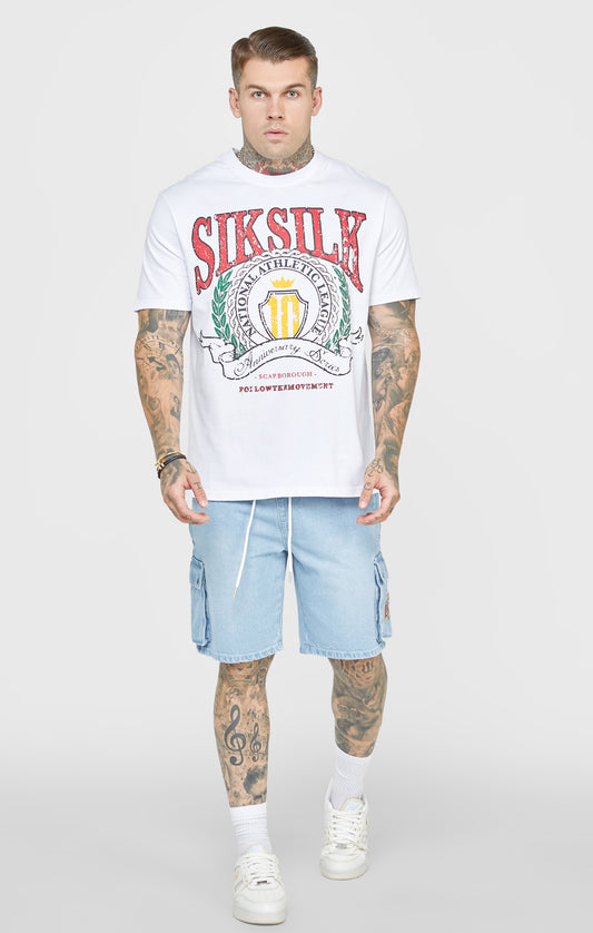 Short De Mezclilla Azul Con Cintura Elástica