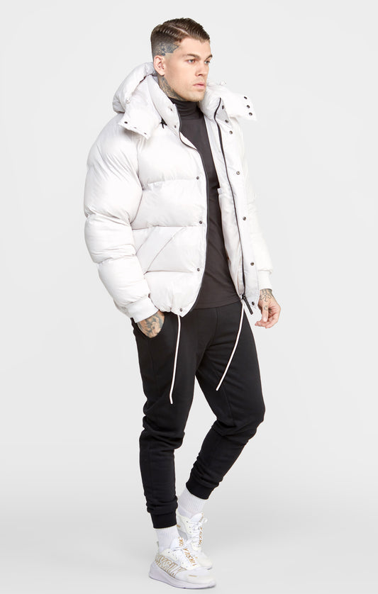 Chaqueta Acolchada Gris Hielo