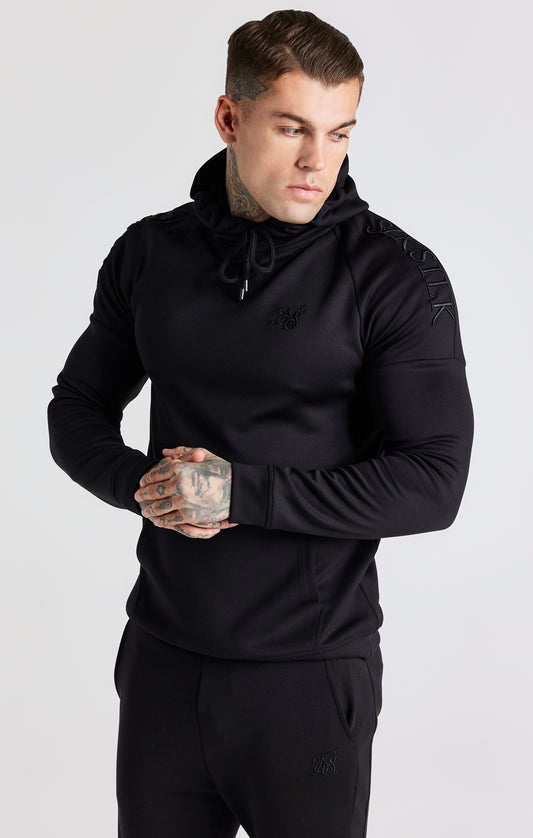 Sudadera Con Capucha Y Panel Negro