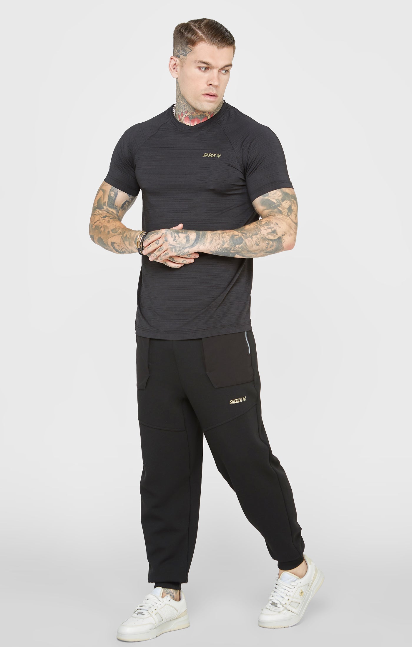 Cargar imagen en el visor de la galería, Camiseta Negra Sport Texturizada (2)