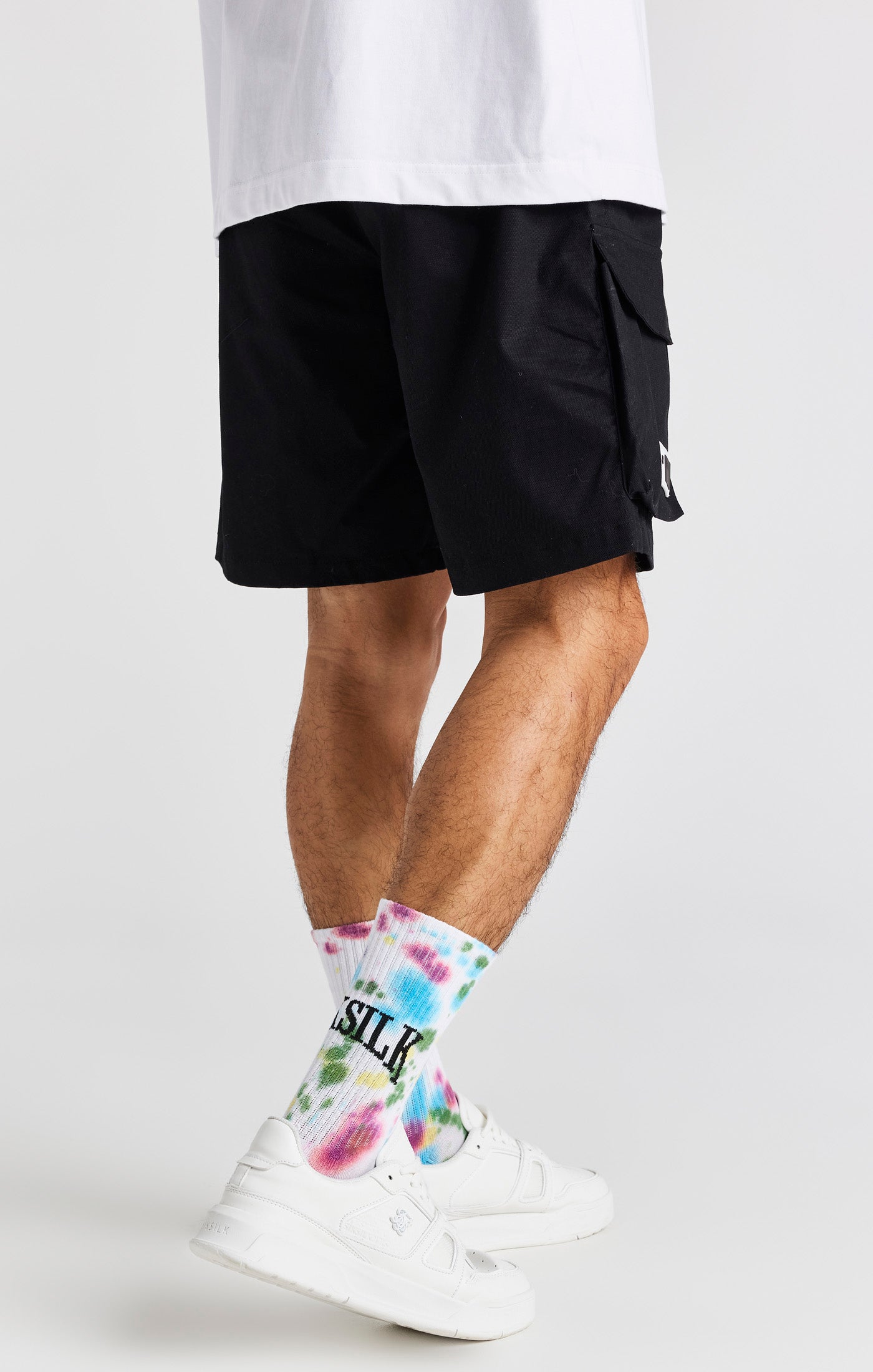 Cargar imagen en el visor de la galería, SikSilk Paint Slatter Socks (3 Pack) - White (2)