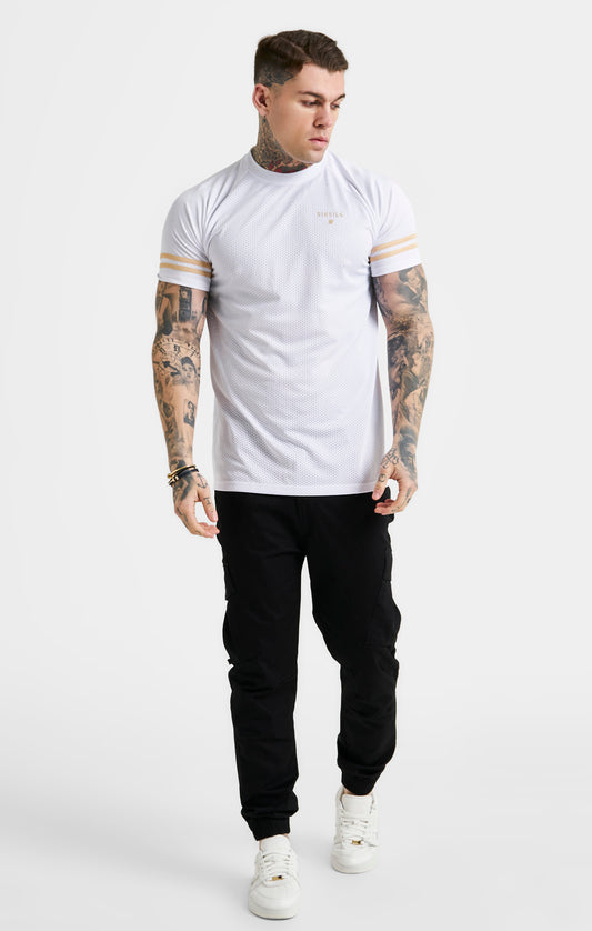 Camiseta Deportiva De Malla Blanca