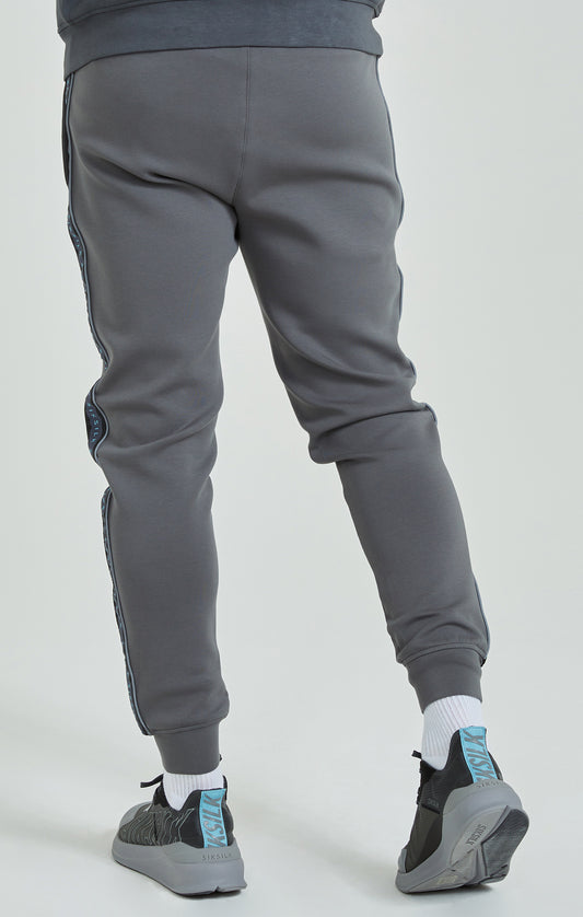 Pantalón de Chándal con Banda y Logotipo Gris