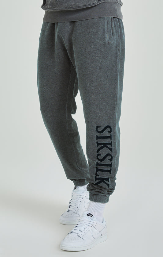 Grey Heavyweight Loopback Relaxed Joggers
