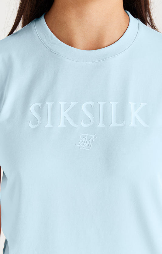 Polera SikSilk con la marca - Azul