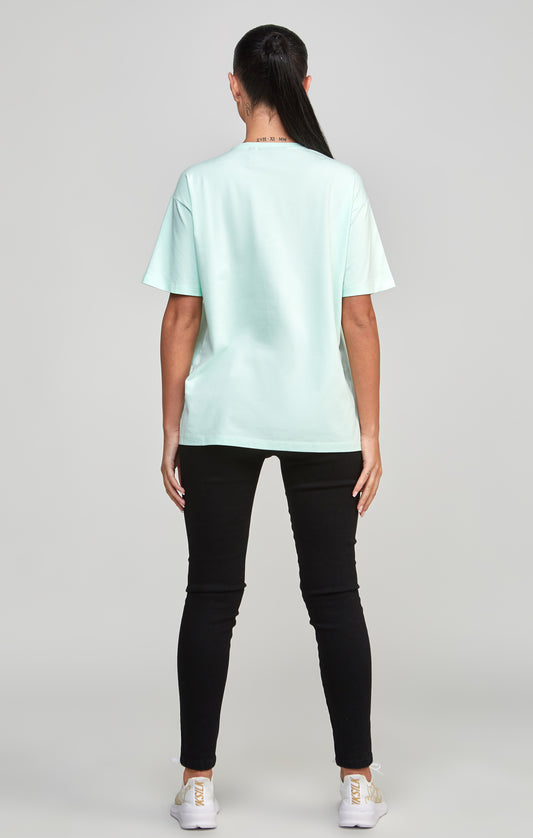Mint Embroidered Boyfriend T-Shirt